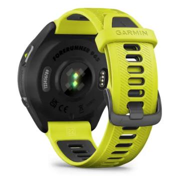 Garmin Forerunner 965 - sort - smart ur med bånd - amp-gul/sort - 32 GB