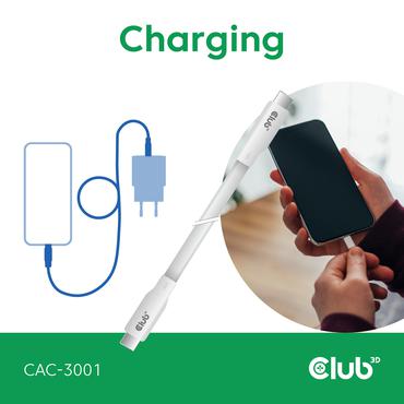 Club 3D - USB typ C-kabel - 24 pin USB-C till 24 pin USB-C - 2 m