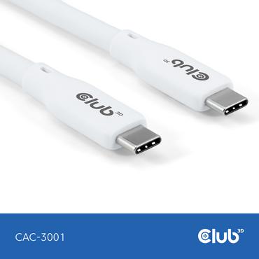 Club 3D - USB typ C-kabel - 24 pin USB-C till 24 pin USB-C - 2 m