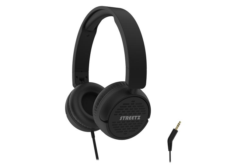 H110 Headphones, foldable, volume control, 3.5 mm, black