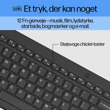 HP 330 kombination af trådløs mus og tastatur