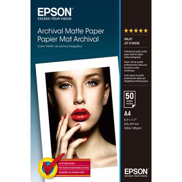 Epson Archival Matte Paper - papper - matt - 50 ark - A4 - 189 g/m&sup2;