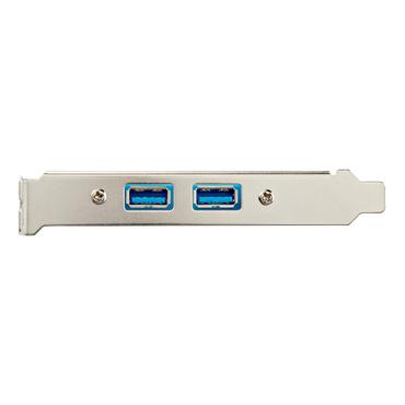 StarTech.com 2 Port USB 3.0 A Female Slot Plate Adapter - USB 3.0 motherboard Adapter - USB 3 plate - USB 3.0 header Adapter (USB3SPLATE) - USB-panel - USB Type A til 20-pins IDC - 50 cm
