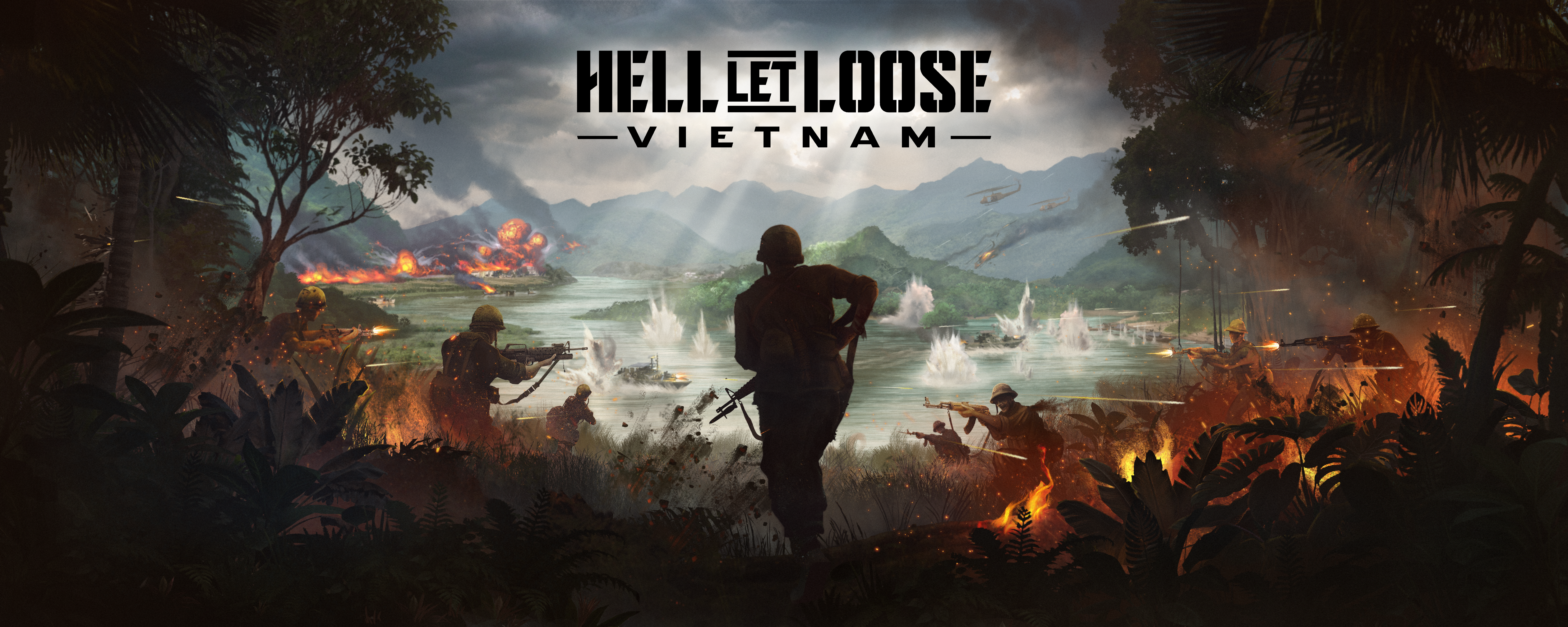 Experience the full wrath of 50v50 battle with the Hell Let Loose: Vietnam