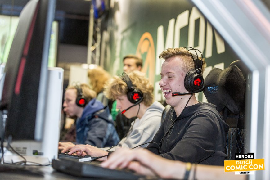 Nieuwe gaming area tijdens Heroes Dutch Comic Con