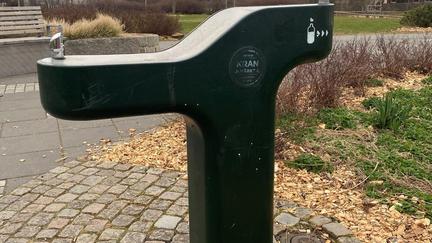 Dricksvattenfontän.