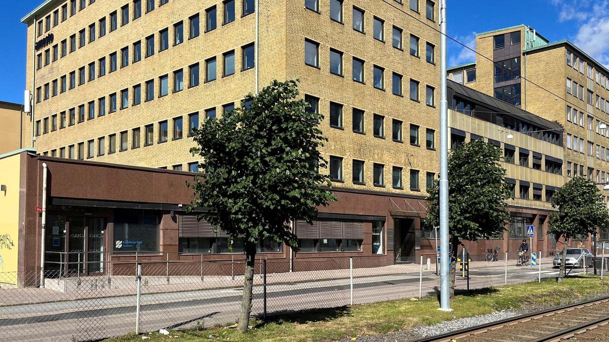 Ett kontor på Första Långgatan 21 B