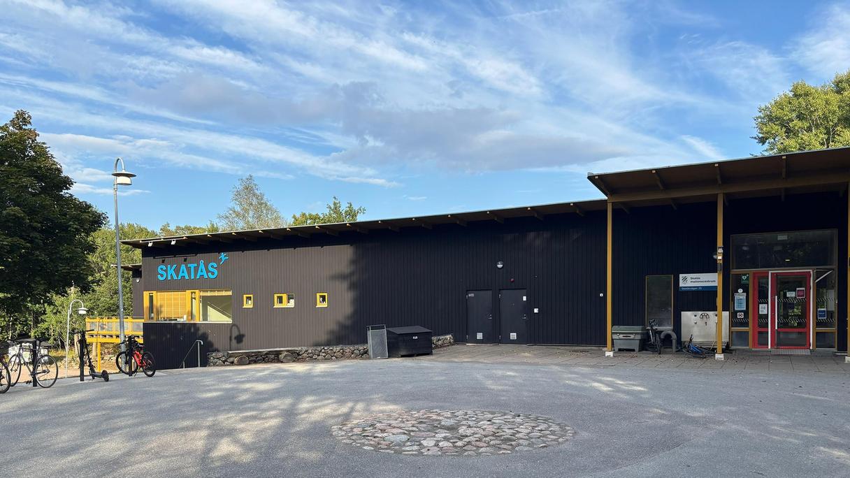 Skatås motionscentrums entré.