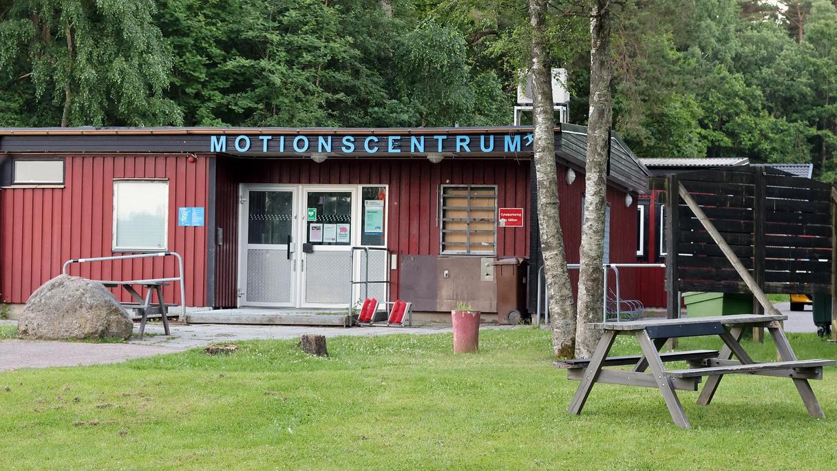 Entrén på Tuvevallens motionscentrum