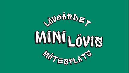 En grön färgplatta med texten Minilövis