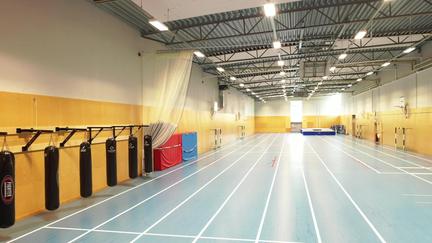 Friidrottshallen i Sandeklevshallen