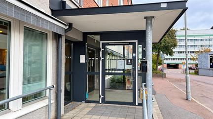 Entrén utanför Träffpunkt Mötas och må bra Kortedala