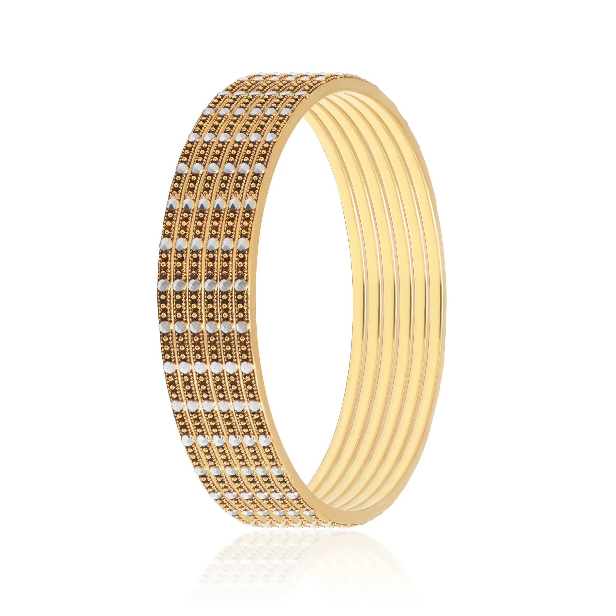BG00039%201 Bangles in 21K Gold