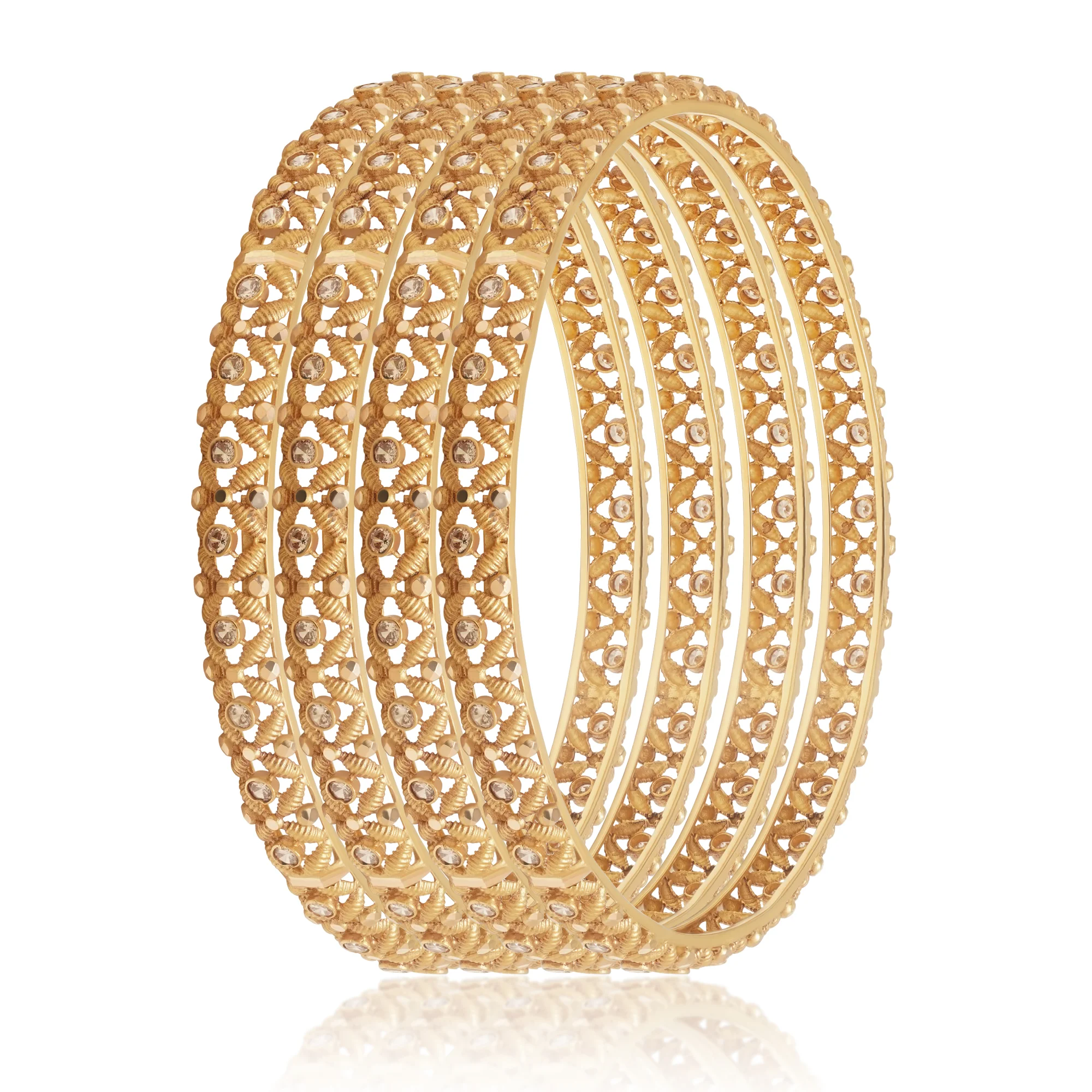 BG00160%201 Bangles in 21K Gold
