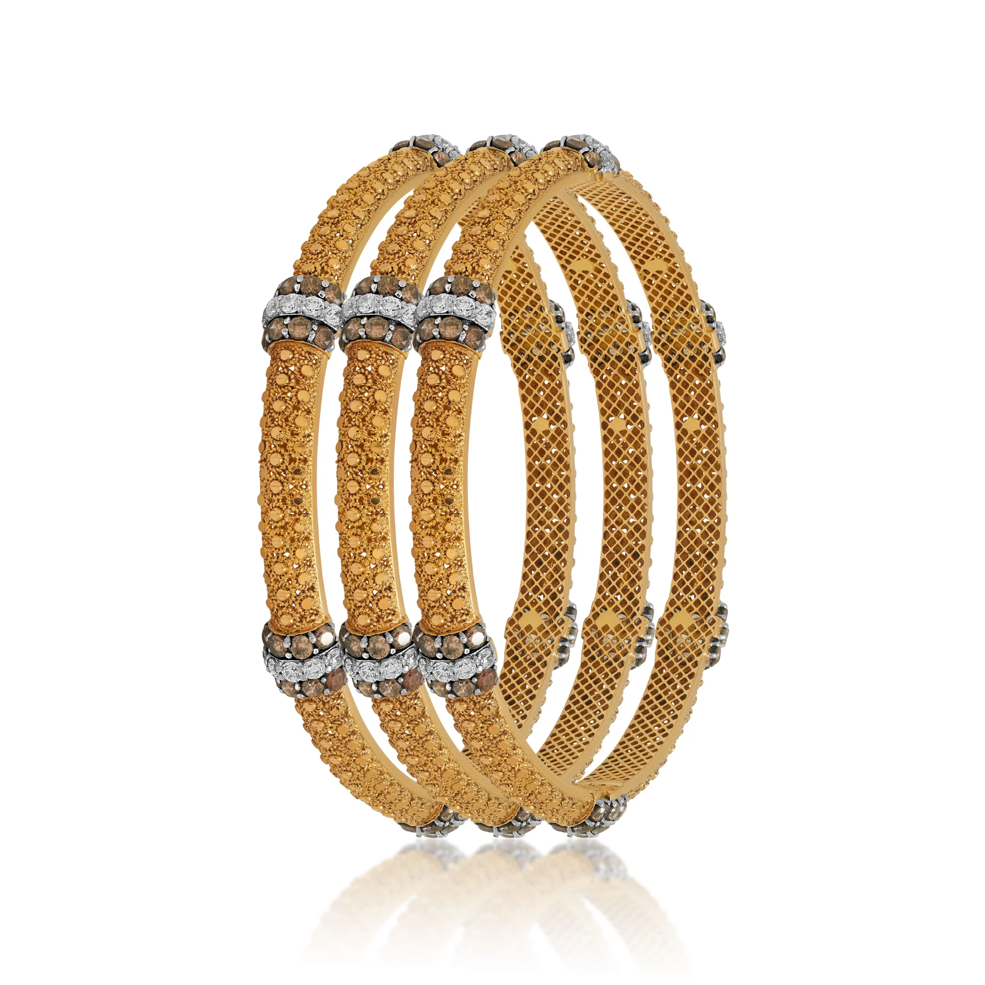 BG00435%201 Bangles in 21K Gold