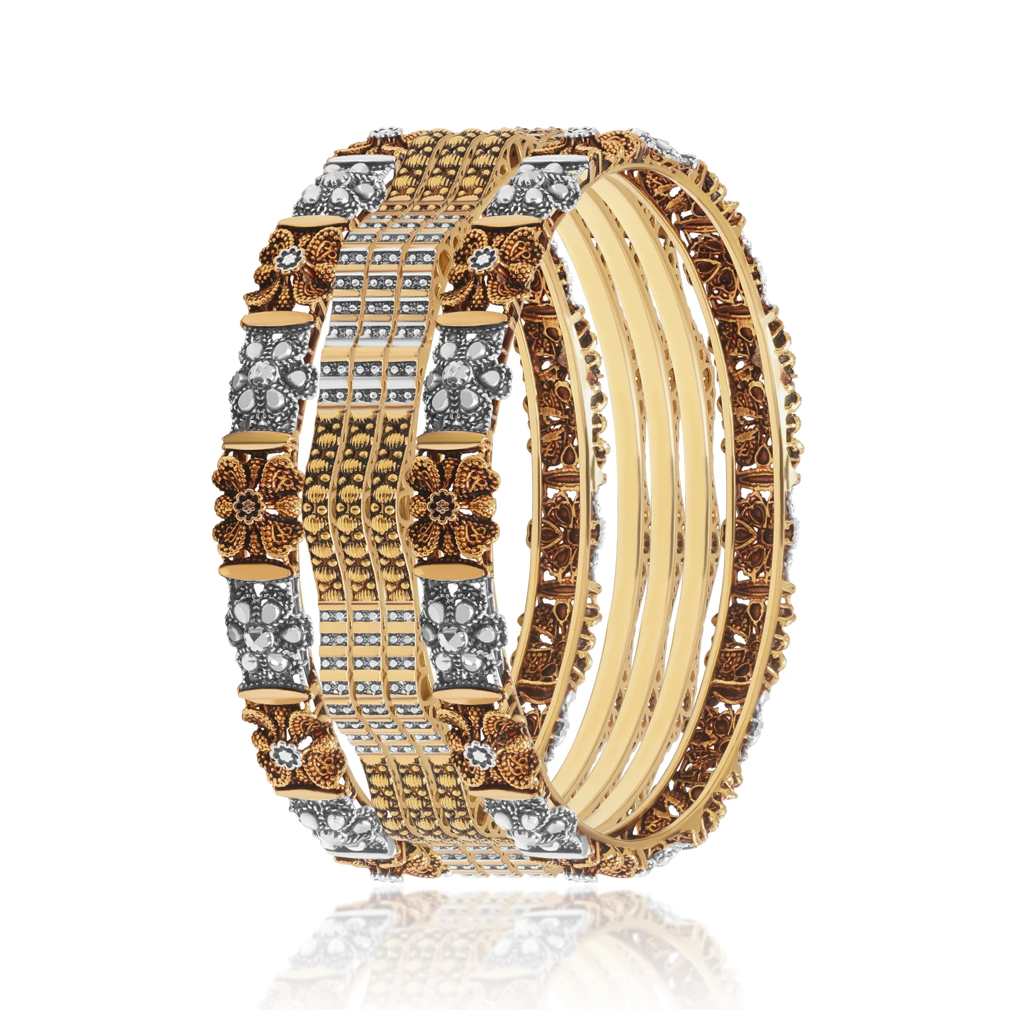 BG00493%201 Bangles in 21K Gold