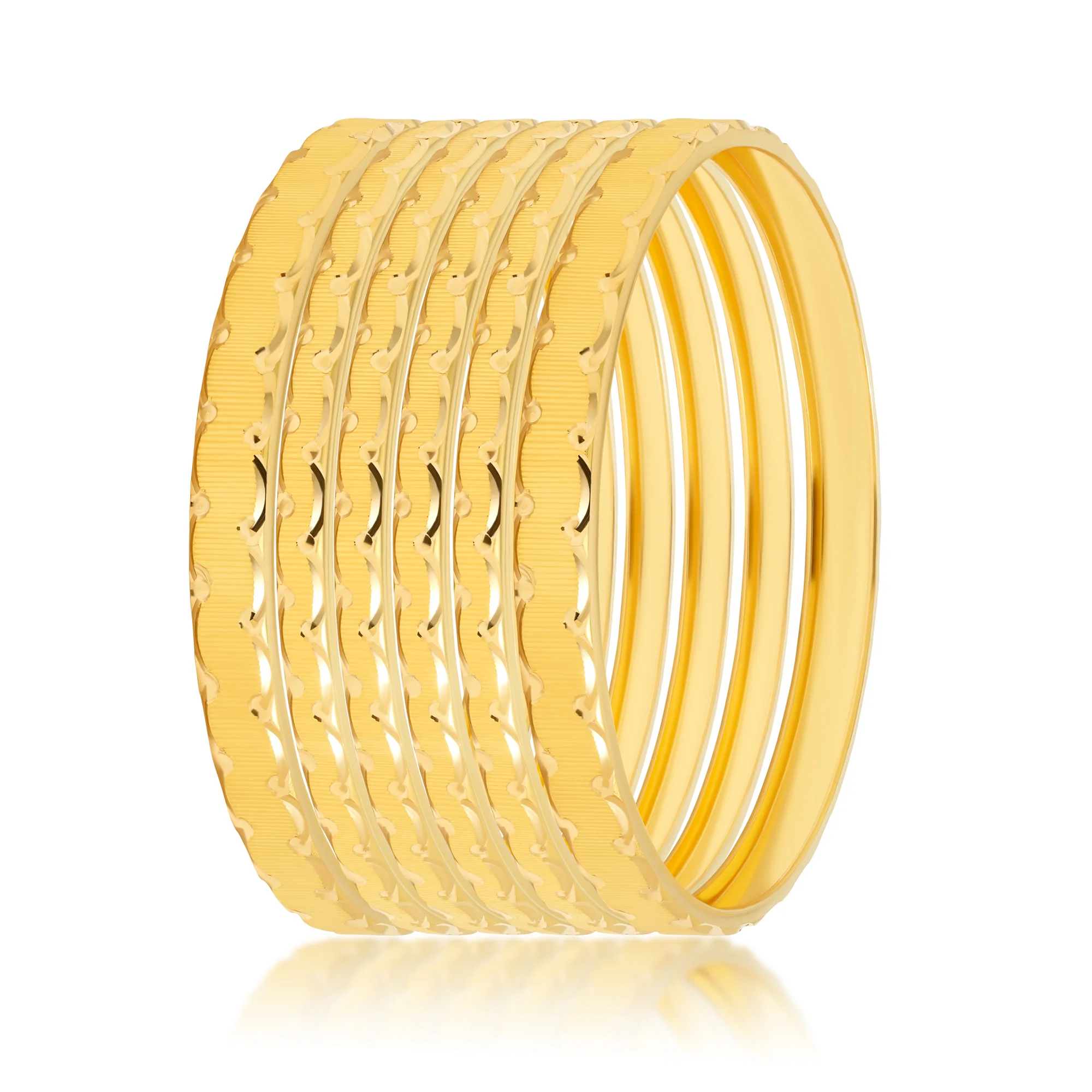 BG00523%201 Bangles in 21K Gold