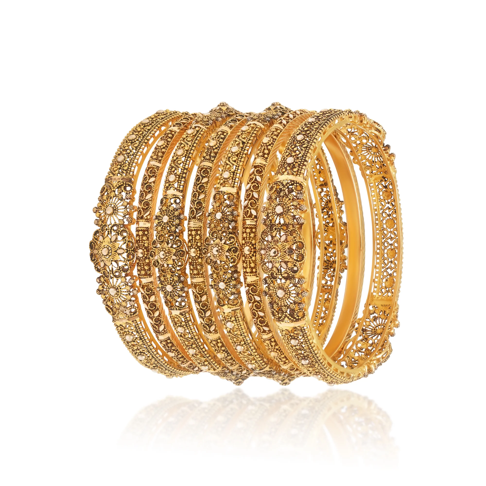 BG00570%201 Bangles in 21K Gold