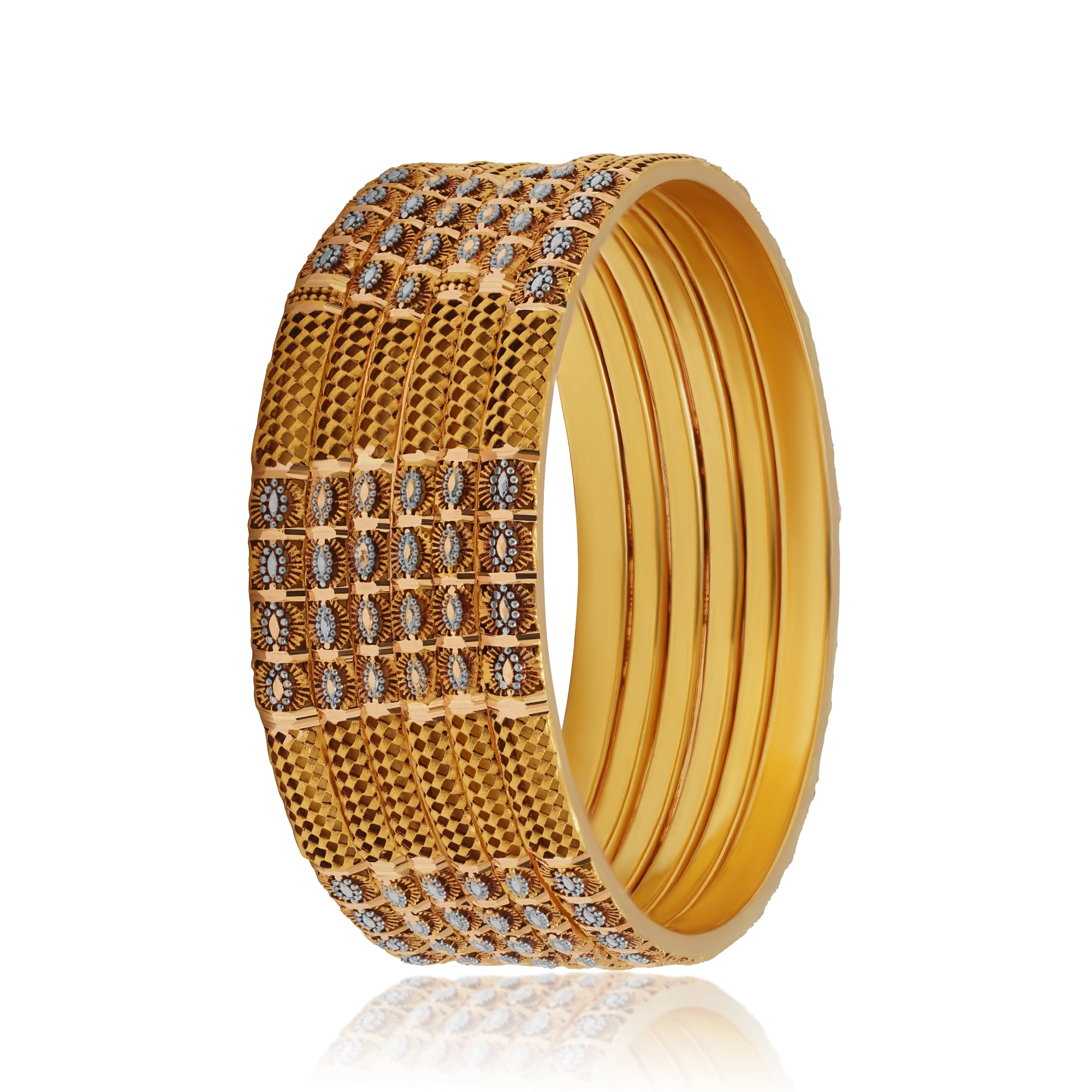 BG00618%201 Bangles in 21K Gold