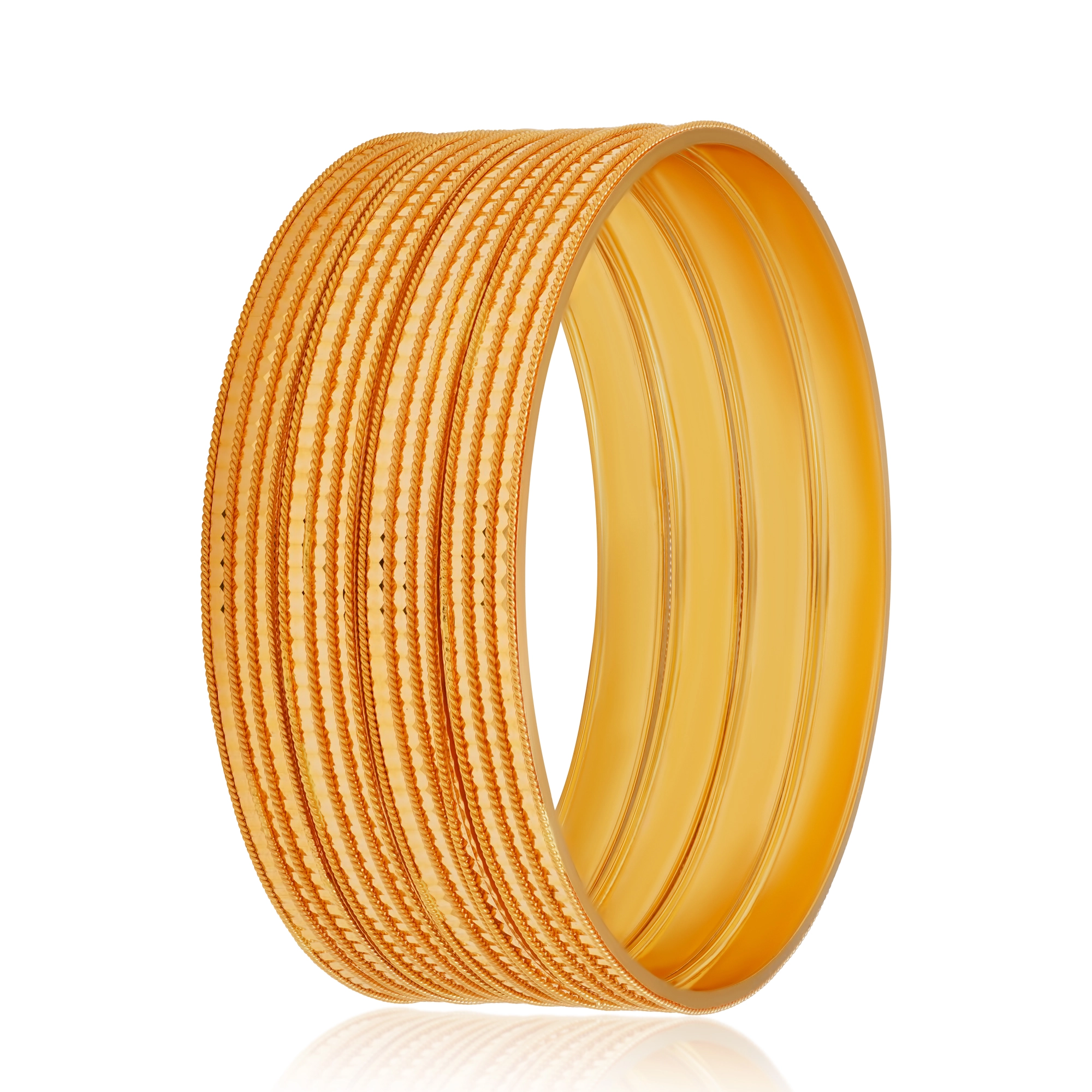 BG00620%201 Bangles in 21K Gold