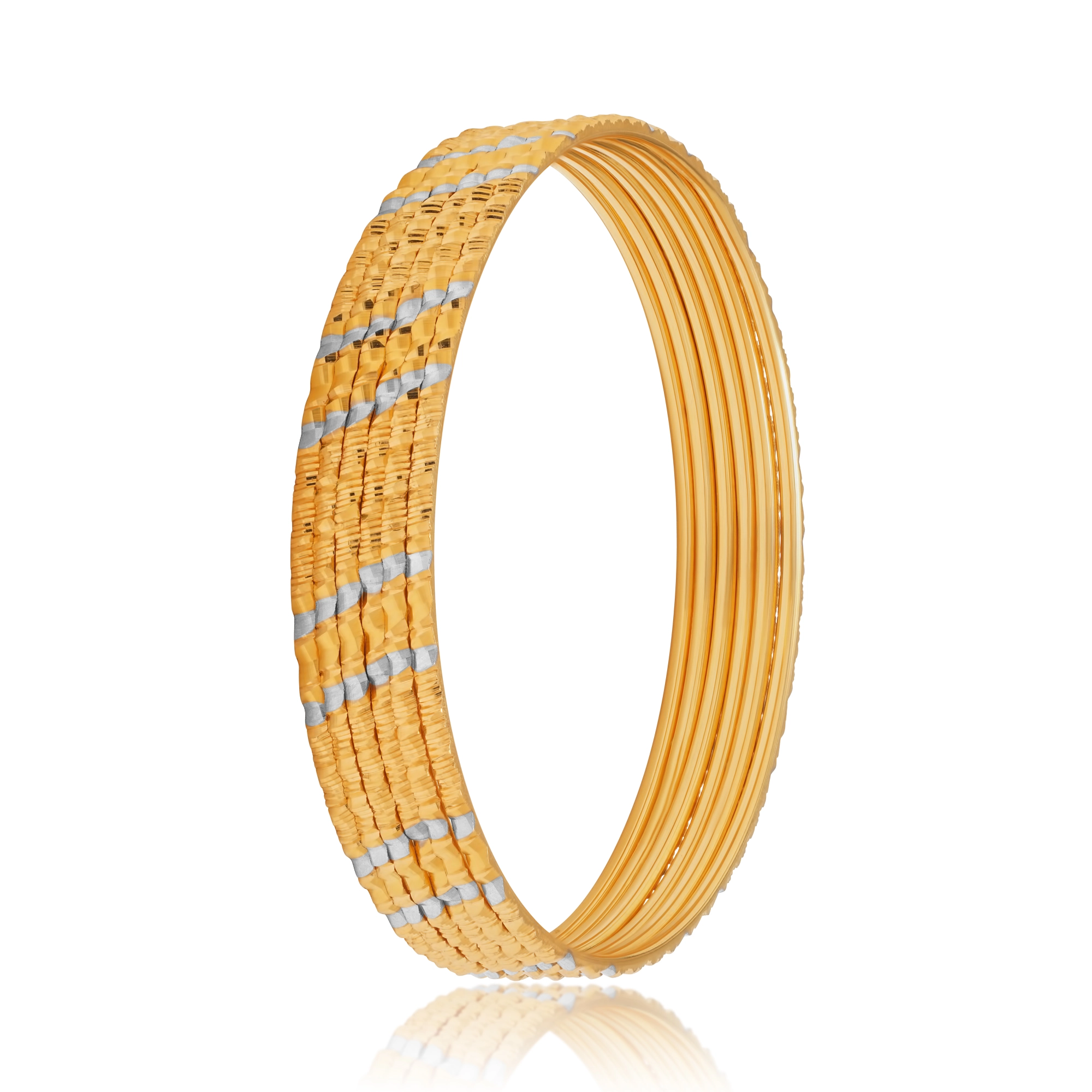 BG00621%201 Bangles in 21K Gold