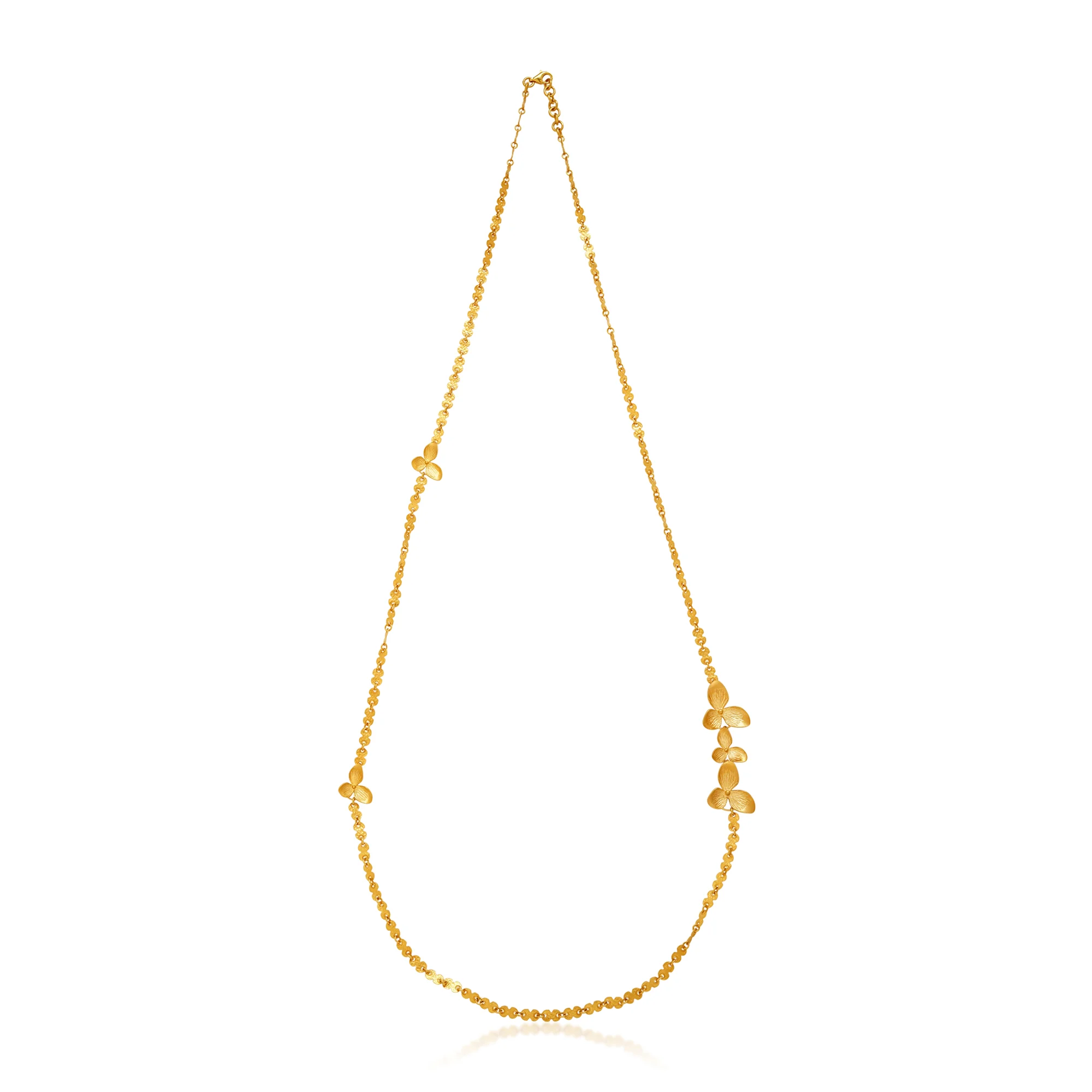 CN01761%201 Station Chain in 21K Gold