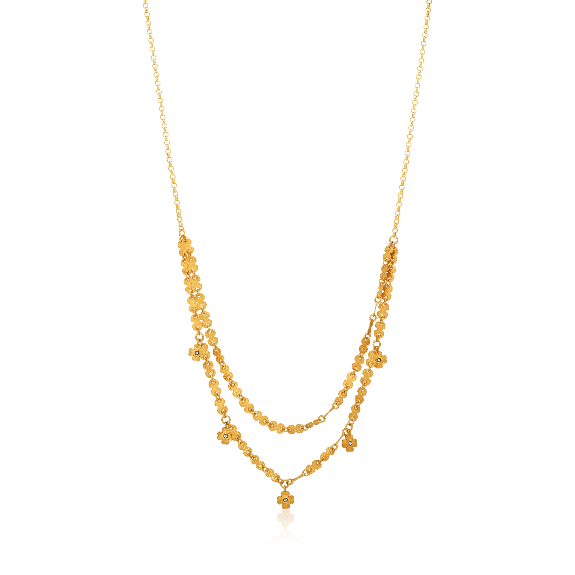 CN01762%201 Station Chain in 21K Gold