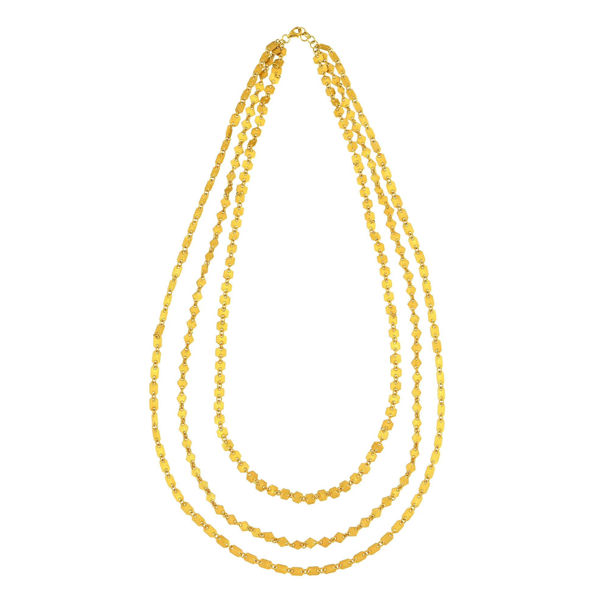 ML00091%201 Multi-Strand Necklace in 21K Gold