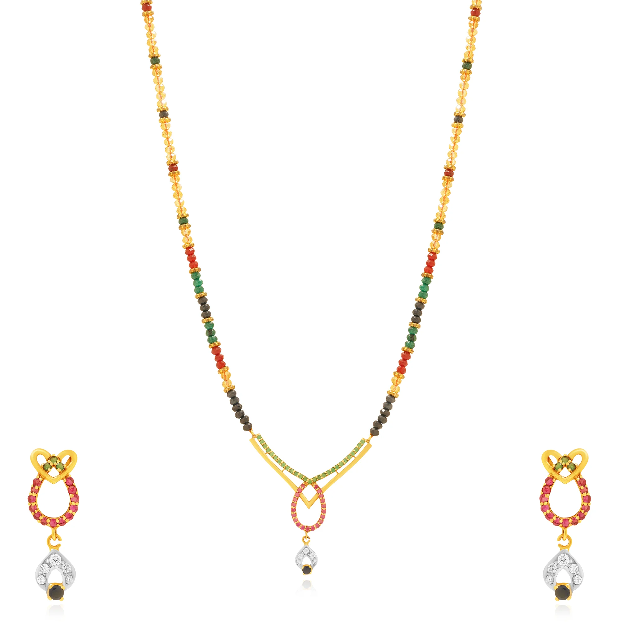 MS00047%201 Princess Necklace in 21K Gold