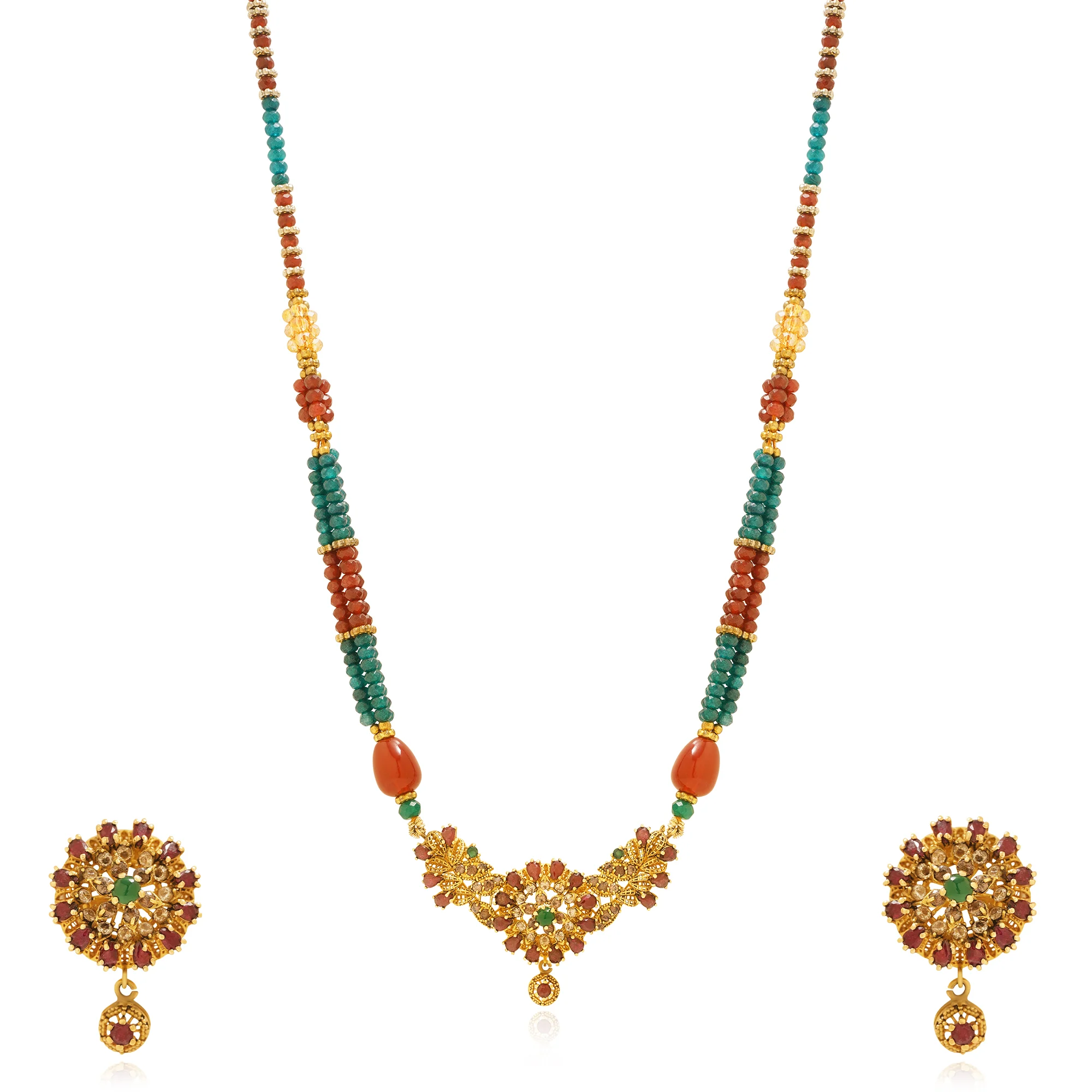 MS00048%201 Princess Necklace in 21K Gold