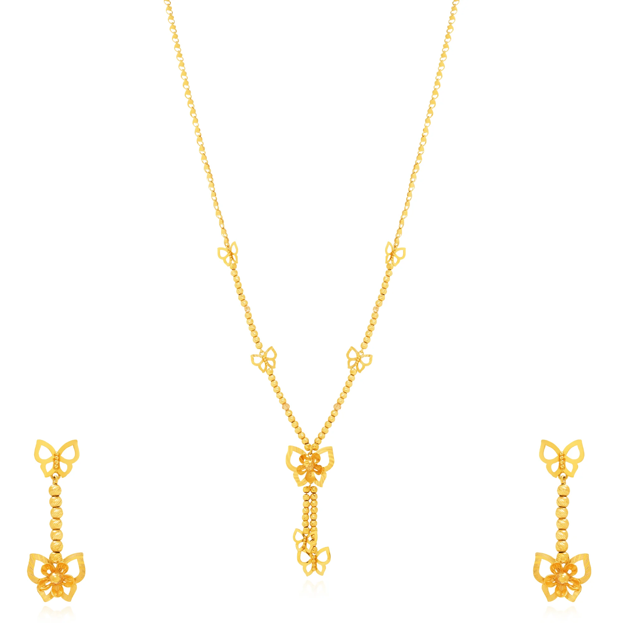 MS00103%201 Lariat Necklace in 21K Gold