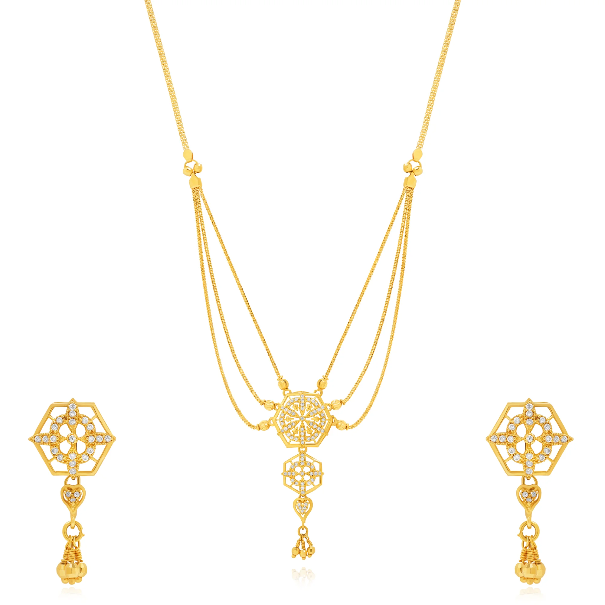 MS00169%201 Lariat Necklace in 21K Gold