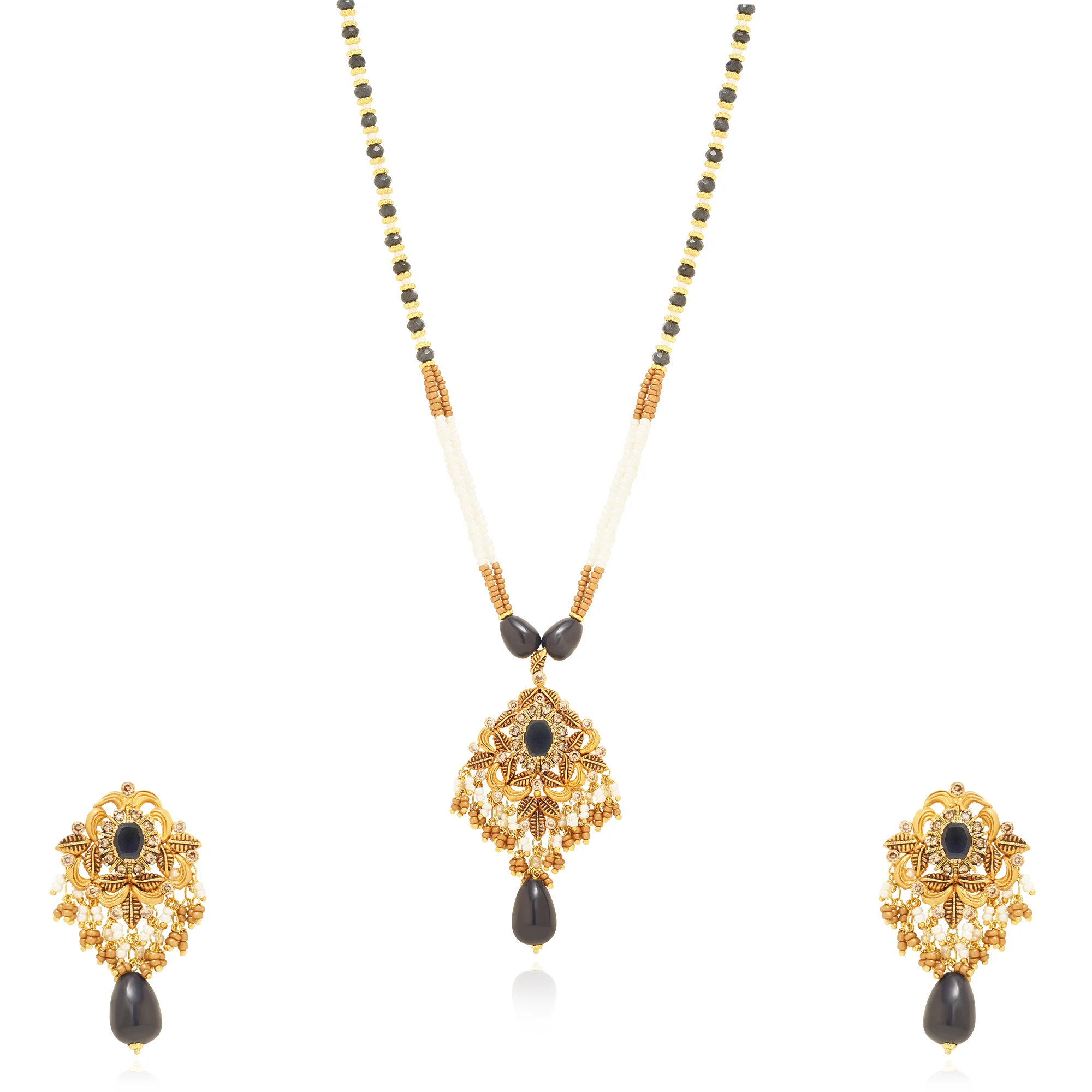 MS00186%201 Matinee Necklace in 21K Gold