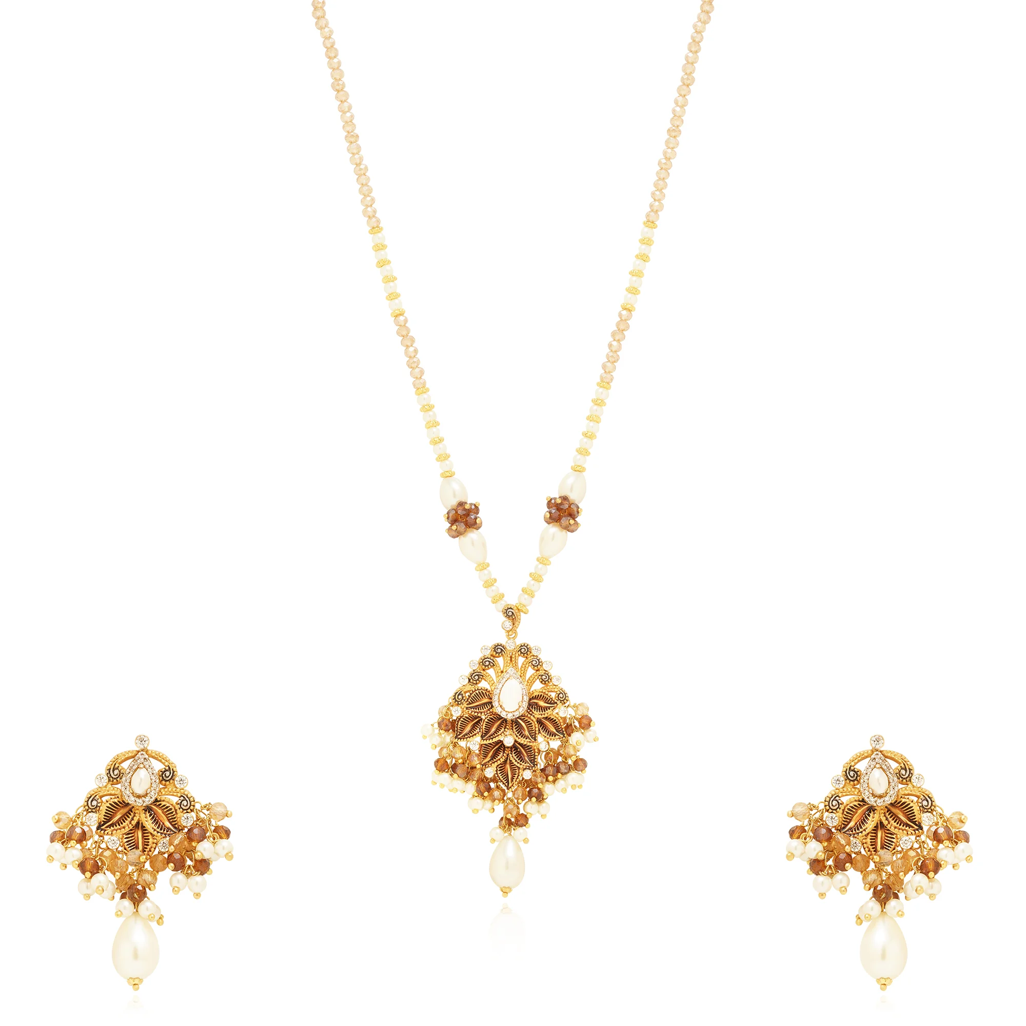 MS00188%201 Matinee Necklace in 21K Gold