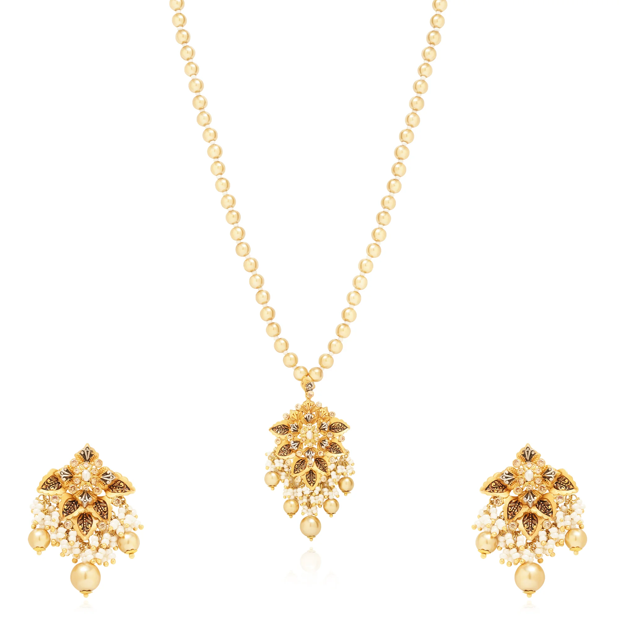 MS00190%201 Matinee Necklace in 21K Gold