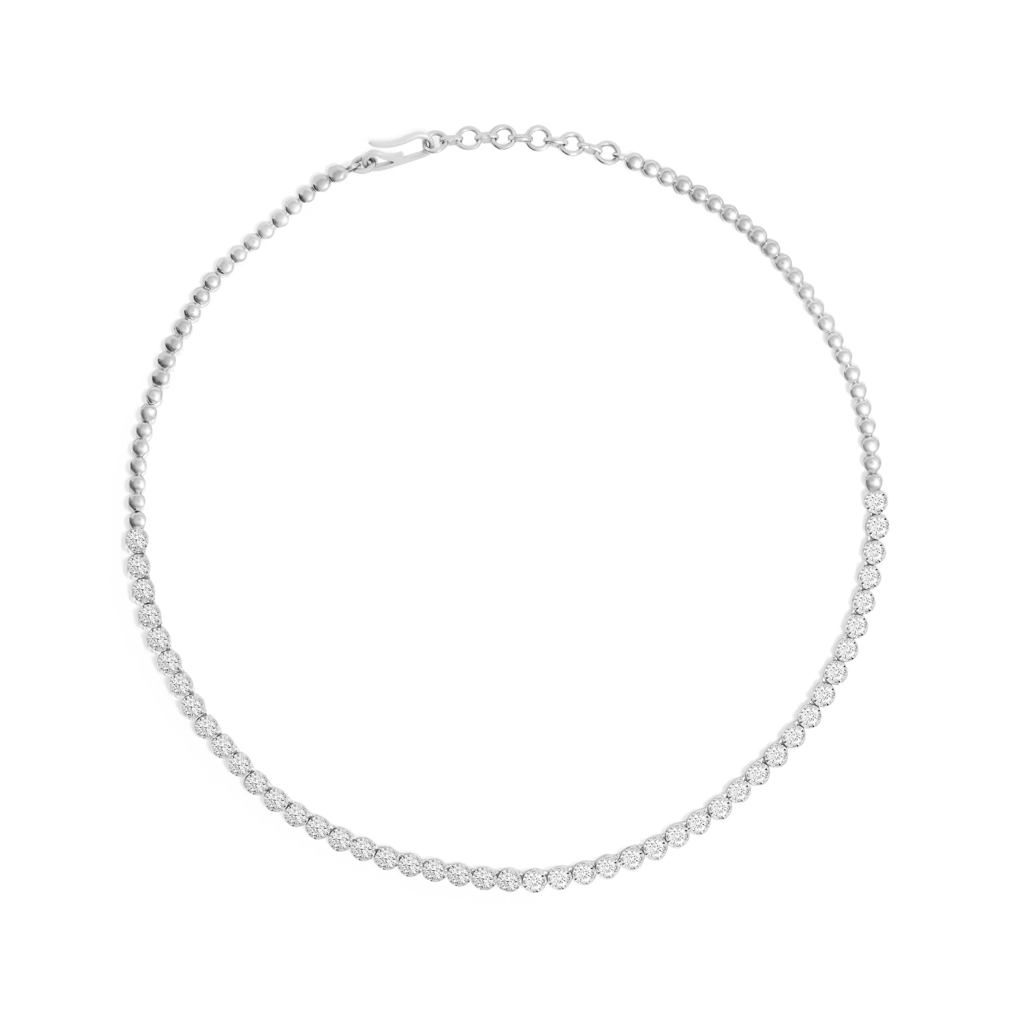 NK00048 Necklace in 18K Gold with 2.69 Carat Diamonds
