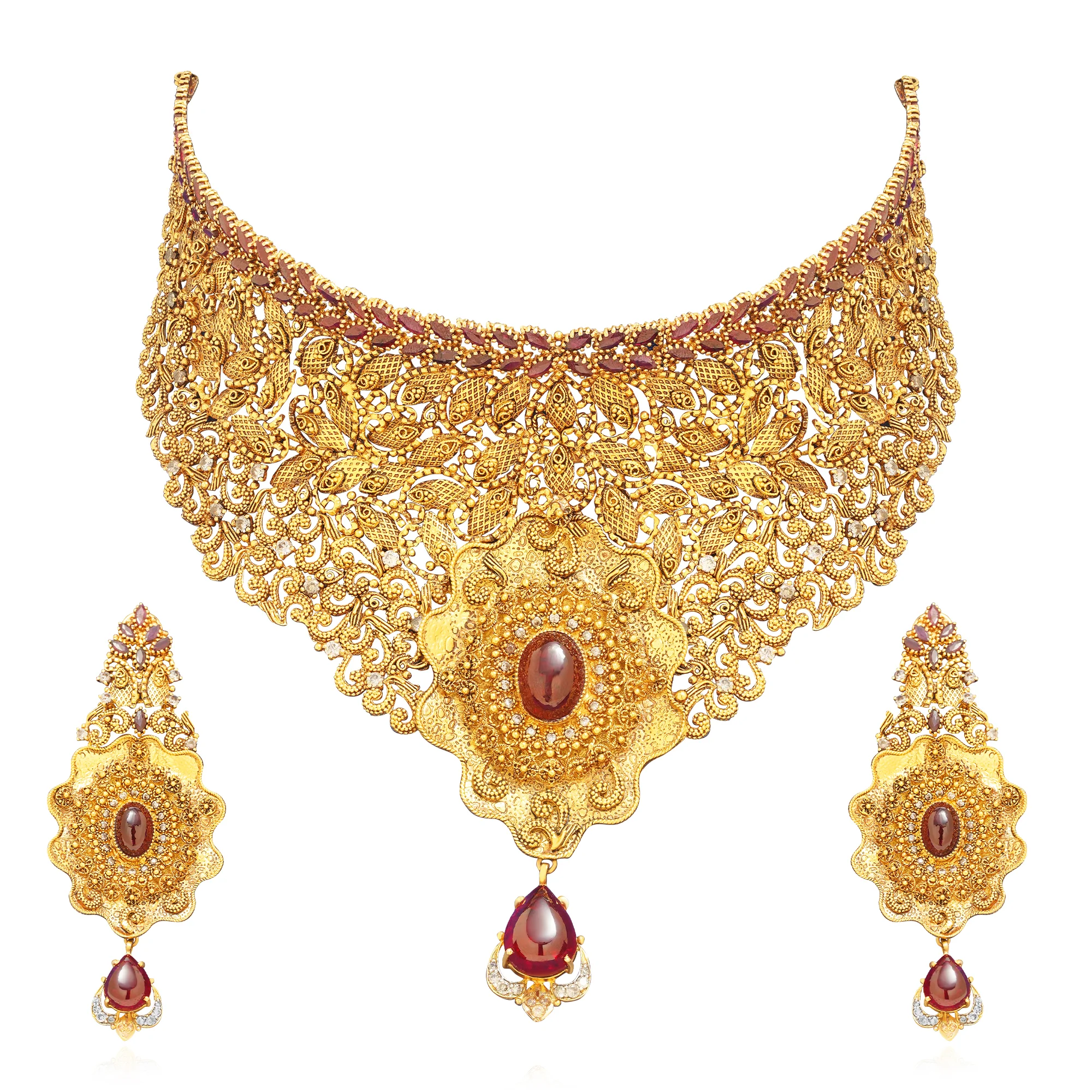 NS00028%201 Choker Necklace in 21K Gold
