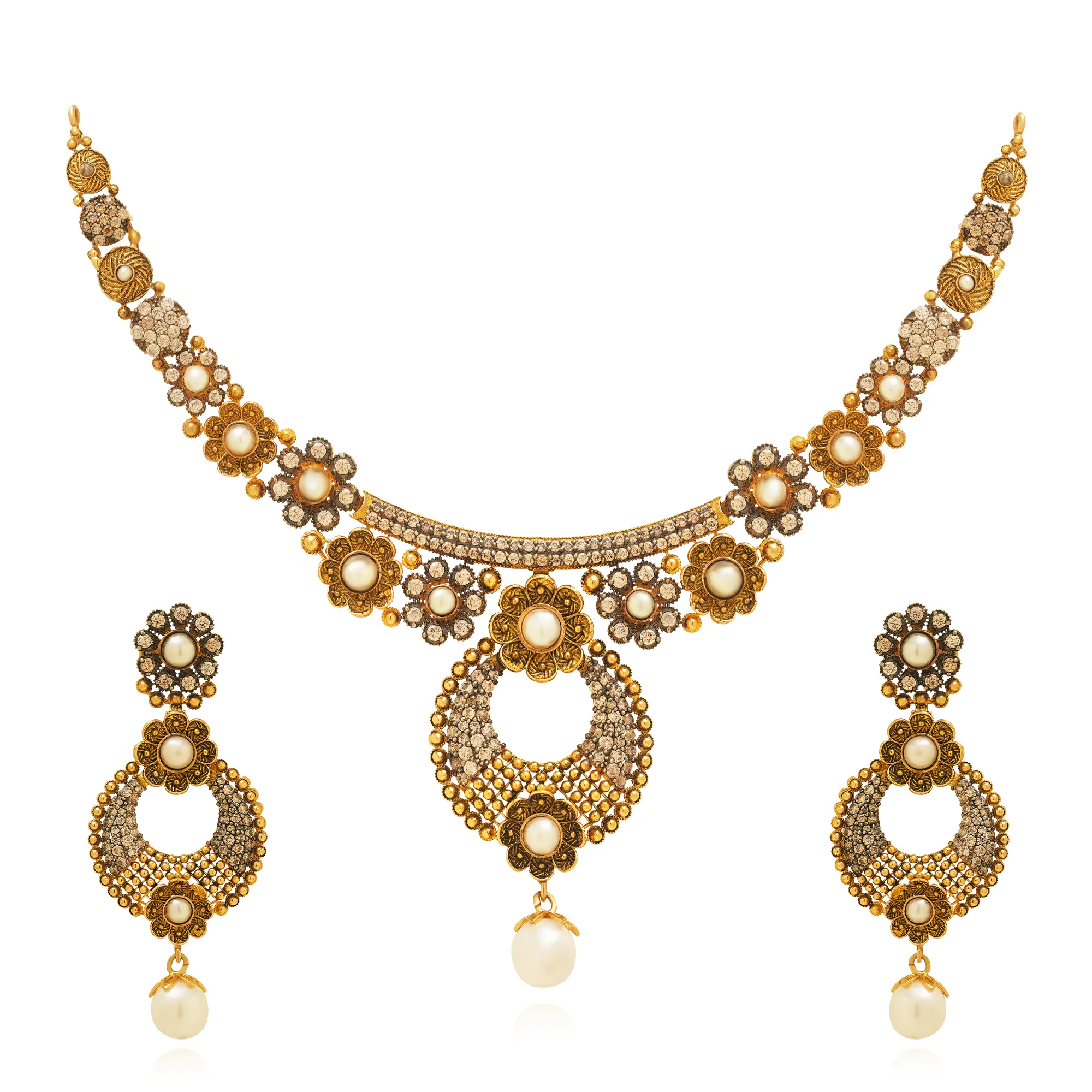 NS00033%201 Collar Necklace in 21K Gold