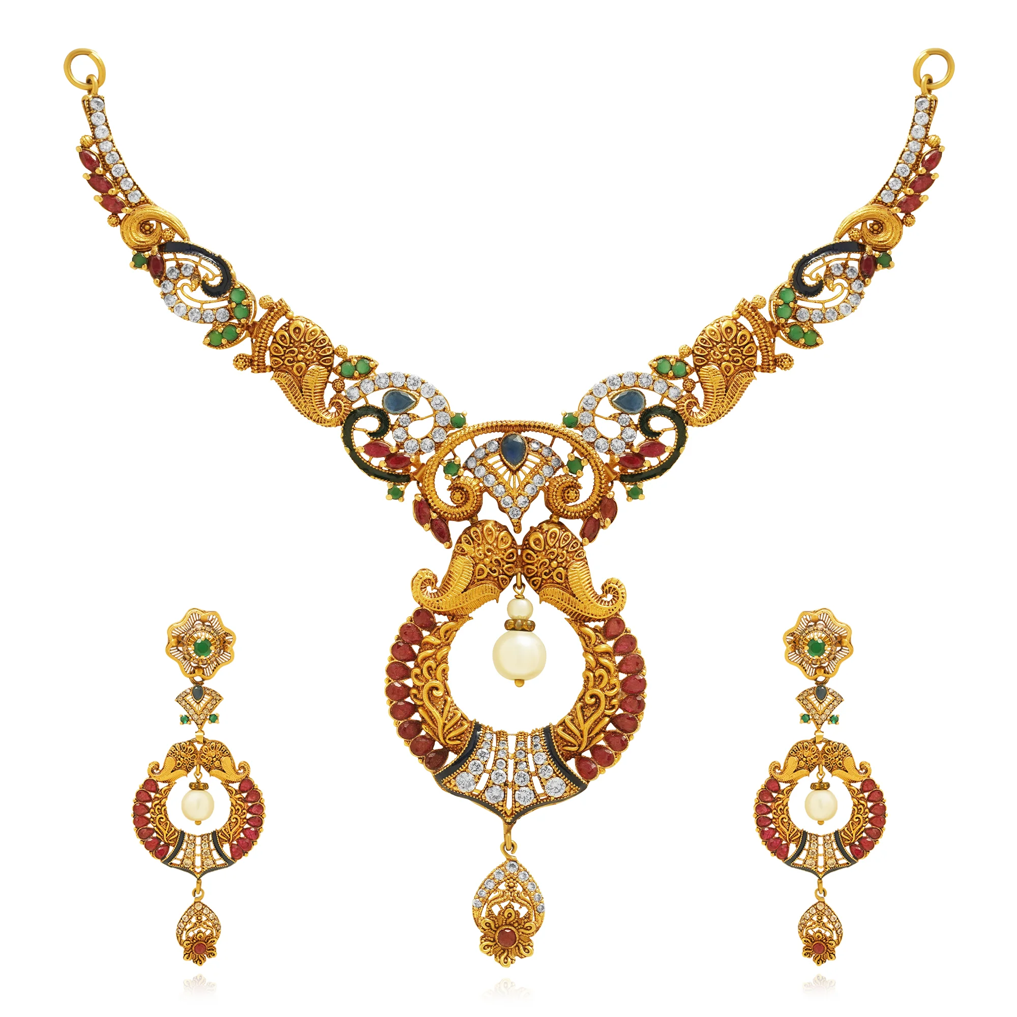 NS00035%201 Collar Necklace in 21K Gold