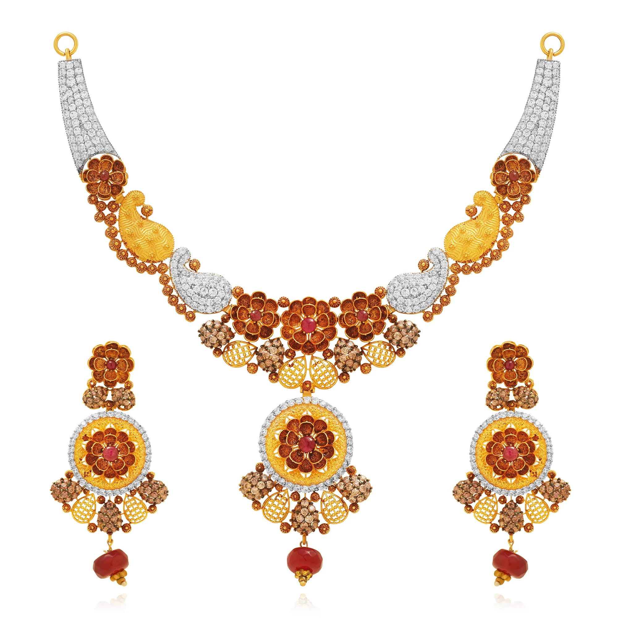 NS00056%201 Collar Necklace in 21K Gold