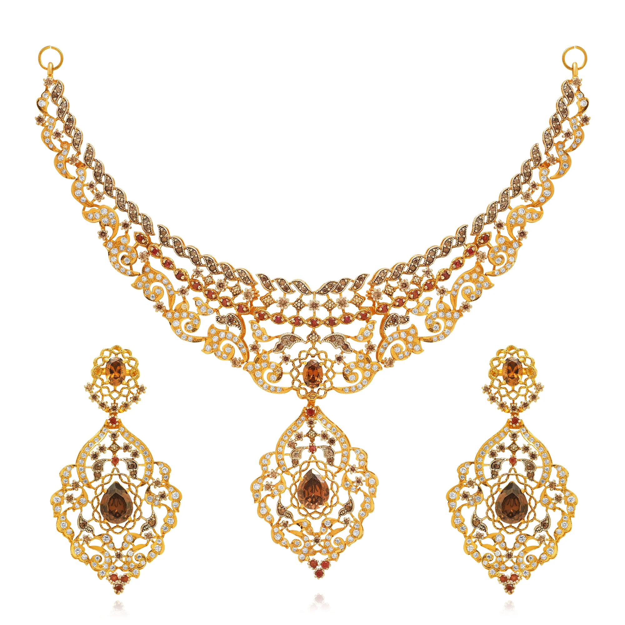 NS00076%201 Collar Necklace in 21K Gold