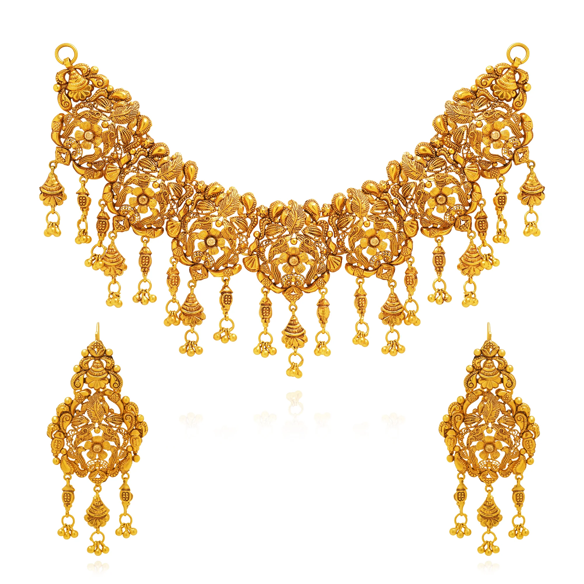 NS00188%201 Choker Necklace in 21K Gold