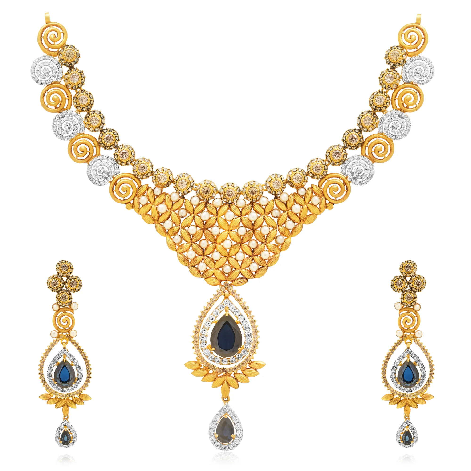 NS00228%201 Collar Necklace in 21K Gold