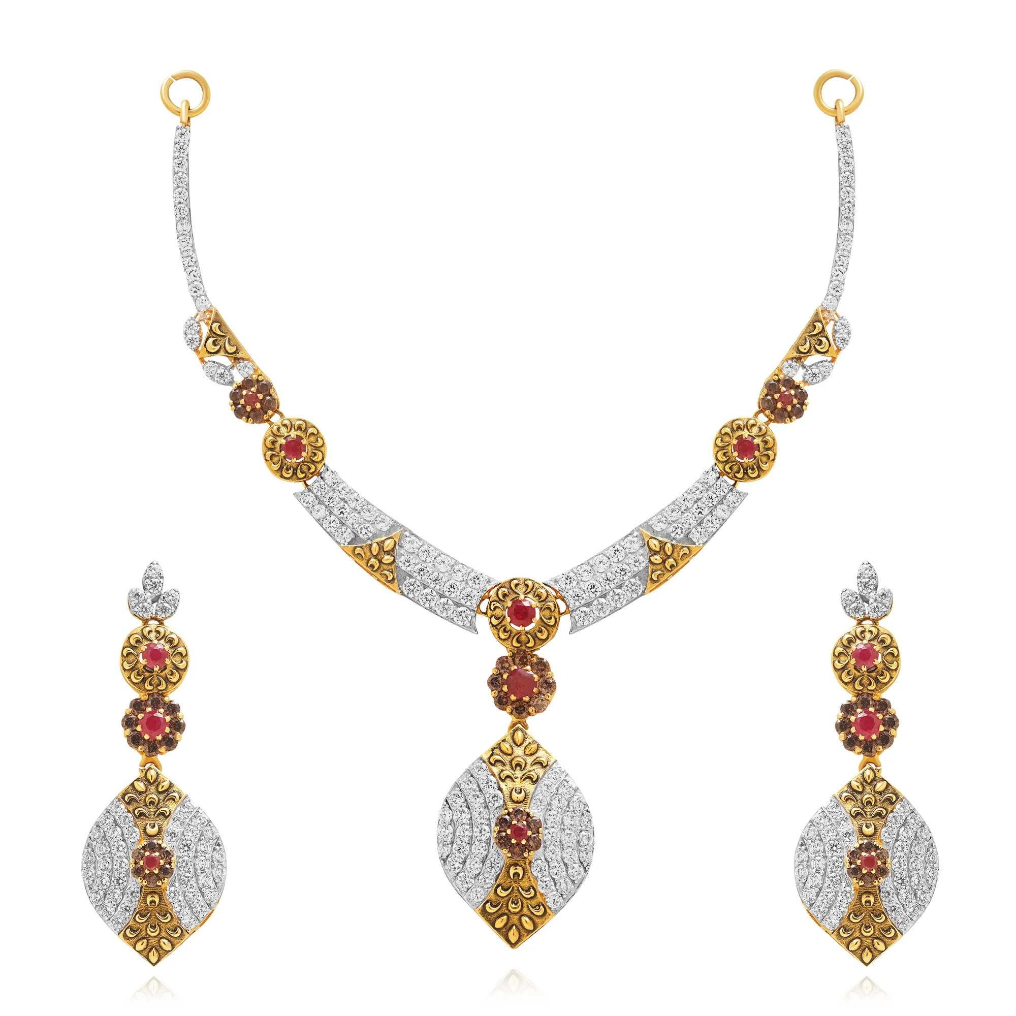 NS00229%201 Collar Necklace in 21K Gold
