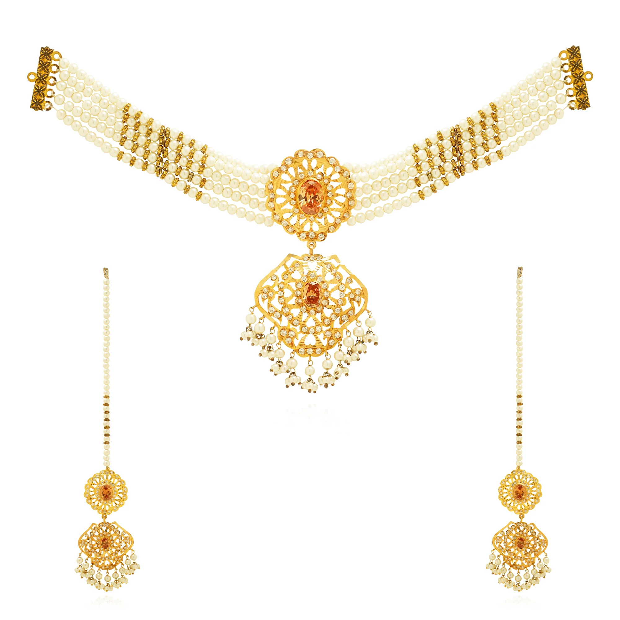 NS00249%201 Choker Necklace in 21K Gold