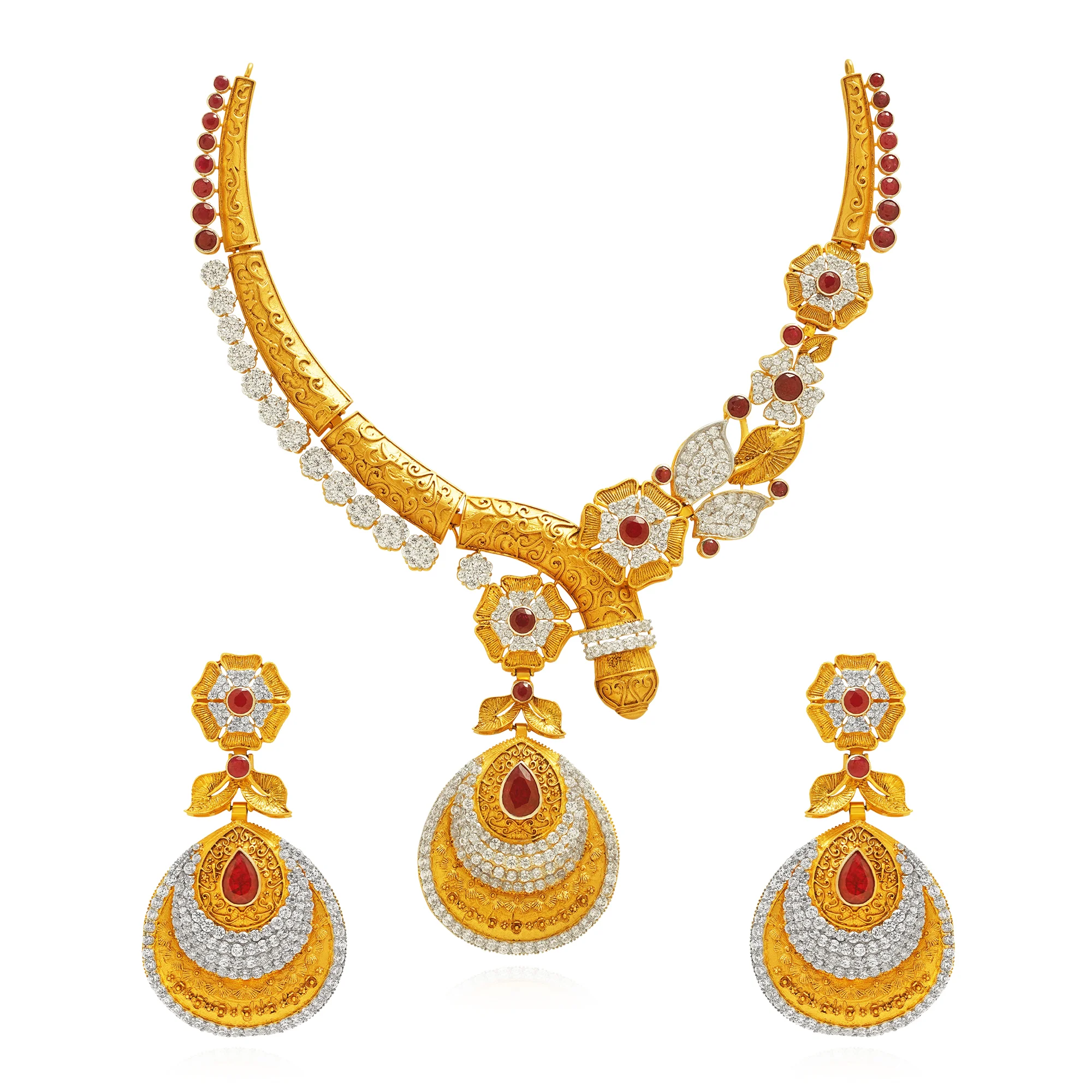NS00255%201 Collar Necklace in 21K Gold