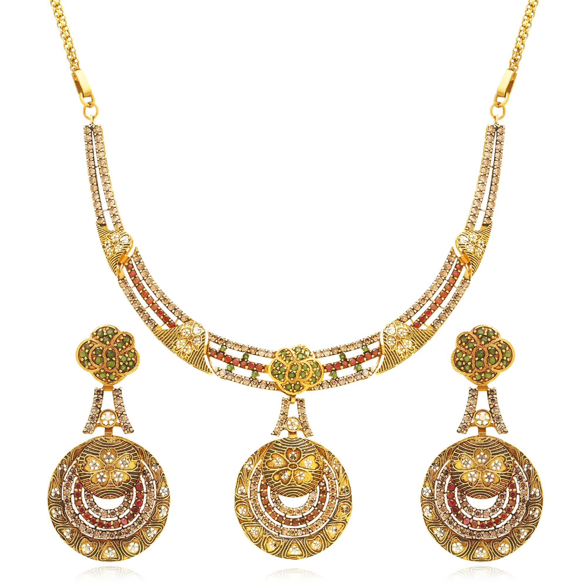 NS00256%201 Collar Necklace in 21K Gold