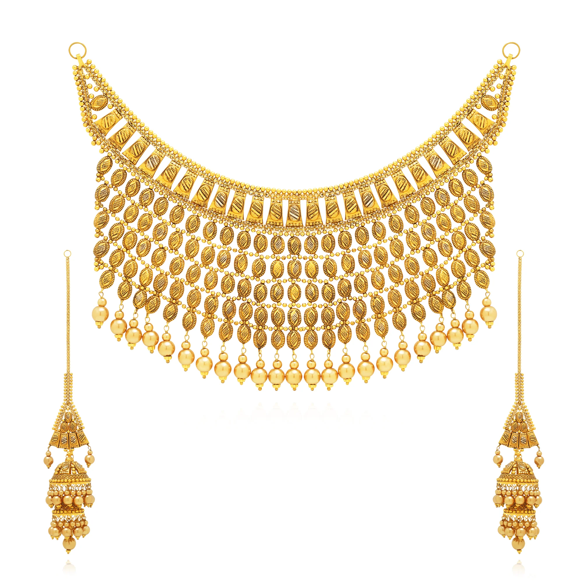 NS00675%201 Choker Necklace in 21K Gold