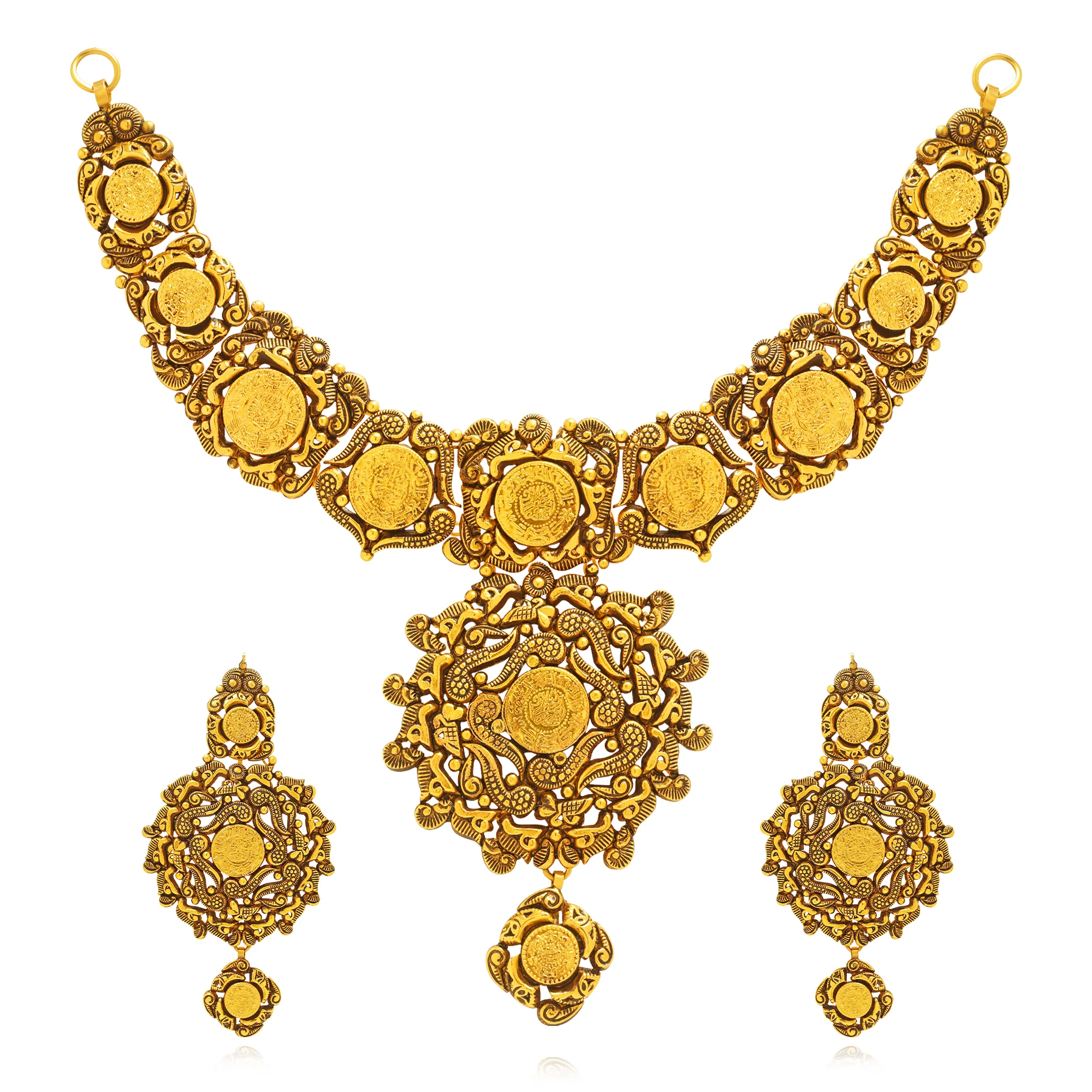 NS00676%201 Collar Necklace in 21K Gold