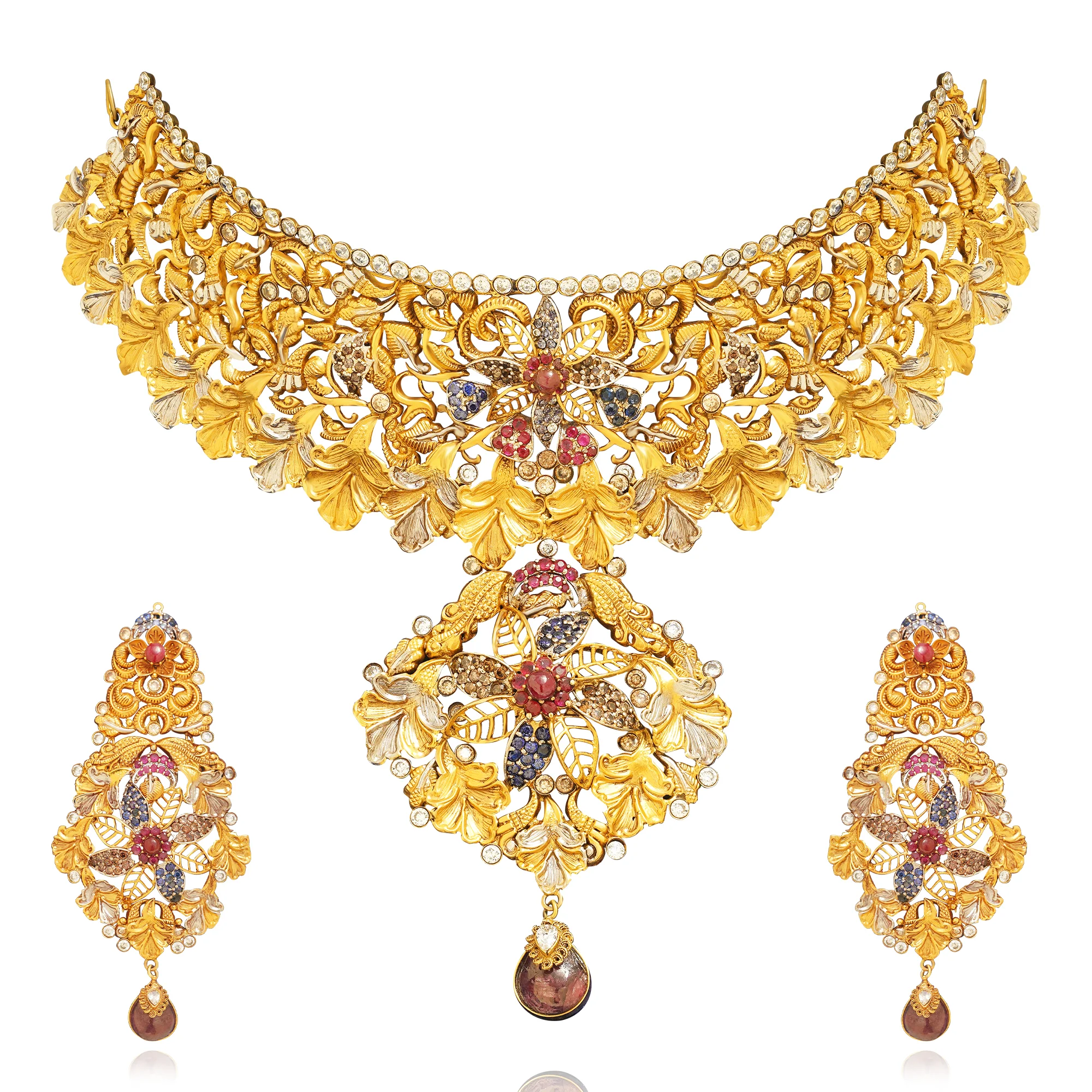 NS00682%201 Choker Necklace in 21K Gold